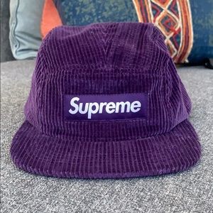 Purple corduroy supreme hat